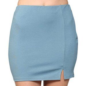 Women's slim elastic knitting drape Tulle Pleated